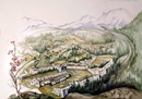 FENESTRELLE acquerello 50 x 70