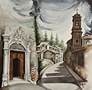 Mondovì DA S.FILIPPO PER S.EVASIO acrilico su tela 40 x 40