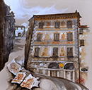Mondovì LA GRANDE ABBANDONATA ... SI RIBELLA acrilico su tela 40 x 40