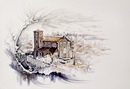 Rivoli SAN MARTINO acquerello 50 x 70