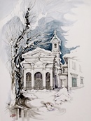 Rivoli SAN ROCCO acquerello 50 x 70