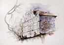 Rivoli VILLA VILLA COMUNALE acquerello 50 x 70