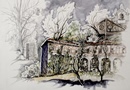 Rivoli VILLA MELLANO acquerello 50 x 70
