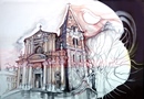 S.Ambrogio IL DUOMO acquerello 50 x 70