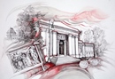 Torino PROMOTRICE DELLE ARTI acquerello 50 x 70