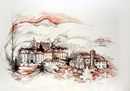Villarbasse PANORAMICA acquerello 50 x 70