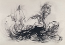 DIVINITA' tecnica mista su cartone 50 x 70