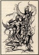 CHIAVE DELL'IDOLO tecnica mista su cartone 50 x 70