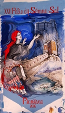 PALIO DI PIANEZZA acrilico su tela 100 x 200