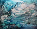 Debussy LA MERE acrilico su tavola 50 x 70