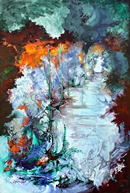 BOSCO acrilico su tela 50 x 70