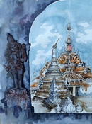 FEDE E BELLEZZA acquerello 50 x 70