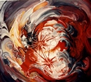 FOLLIA DI SOGNI acrilico su tela 80 x 80