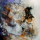 IL GIUDIZIO acrilico su tela 70 x 70