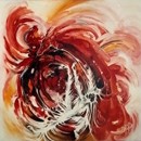 LA SCIMMIA DEI SOGNI acrilico su tela 80 X 80