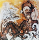 LEDA 200 acrilico su tela 100 x 100